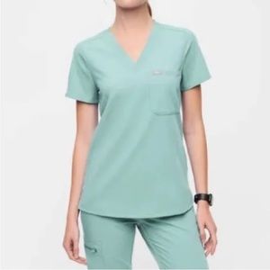 FIGS women's Seaglass Catarina™ - One-Pocket Scrub Top - 2XL / Seaglass